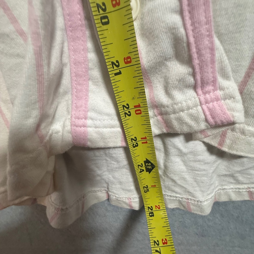 Big Dogs Baseball Jersey Top Pink Pinstripe Thermal Layered Sleeve XL - Picture 4 of 7